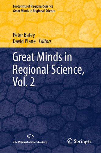 Great Minds in Regional Science, Vol. 2 (PDF/EPUB Version)
