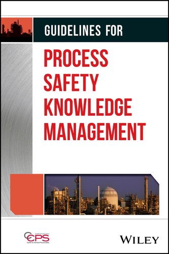 Guidelines for Process Safety Knowledge Management (PDF/EPUB Version)
