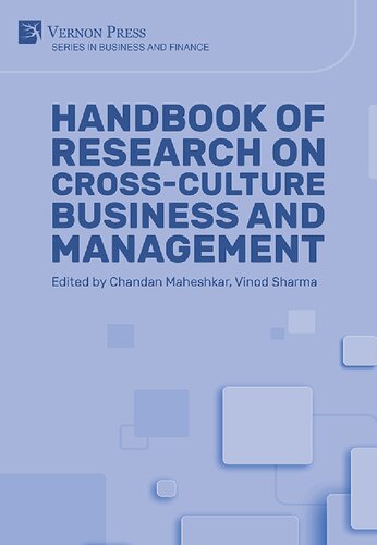 Handbook of Research on Cross-culture Business and Management (PDF/EPUB Version)
