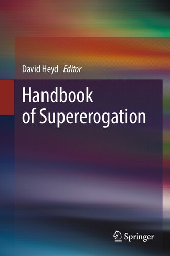 Handbook of Supererogation (PDF/EPUB Version)
