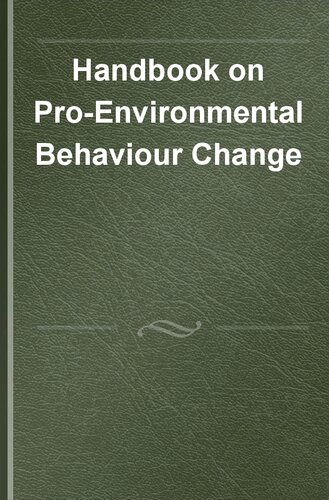 Handbook on Pro-Environmental Behaviour Change (PDF/EPUB Version)
