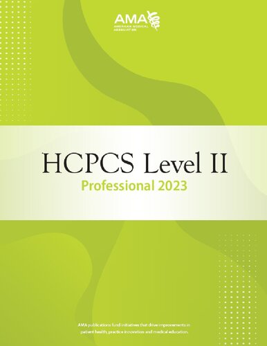 HCPCS Level II Professional 2023 (PDF/EPUB Version)
