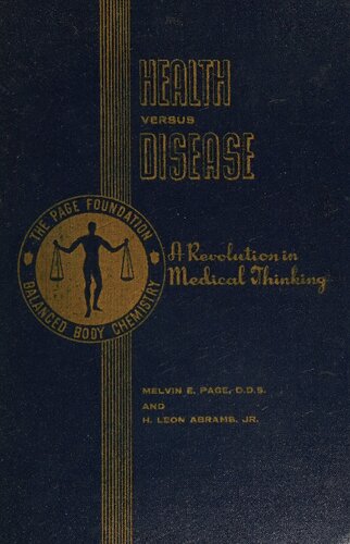 Health Versus Vs Disease (PDF/EPUB Version)
