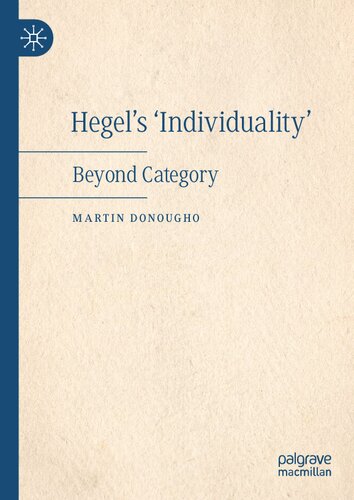 Hegel's 'Individuality': Beyond Category (PDF/EPUB Version)
