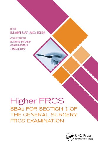 Higher FRCS: SBAs for Section 1 of the General Surgery FRCS Examination (PDF/EPUB Version)
