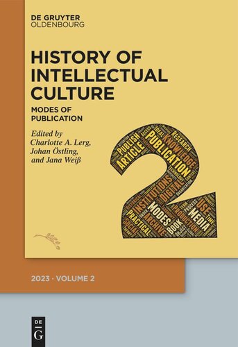 History of Intellectual Culture 2/2023: Modes of Publication (PDF/EPUB Version)
