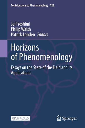 Horizons of Phenomenology: Essays on the State of the Field and Its Applications (PDF/EPUB Version)
