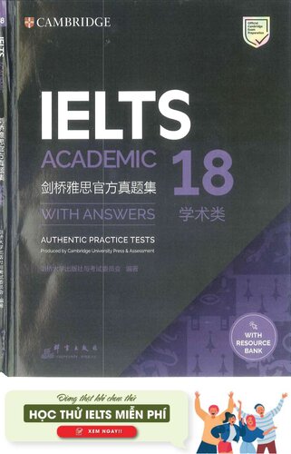 IELTS 18 Academic Student's Book with Answers (Cambridge IELTS Self-Study Packs) (PDF/EPUB Version)
