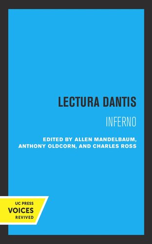 Inferno: Lectura Dantis (PDF/EPUB Version)
