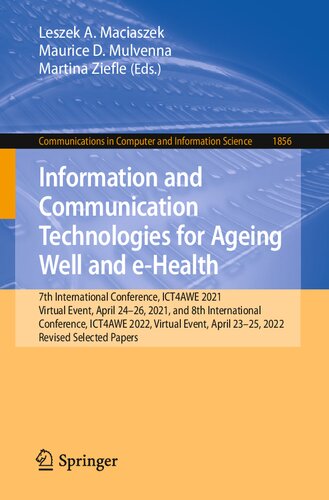 Information and Communication Technologies for Ageing Well and e-Health (Communications in Computer and Information Science) (PDF/EPUB Version)
