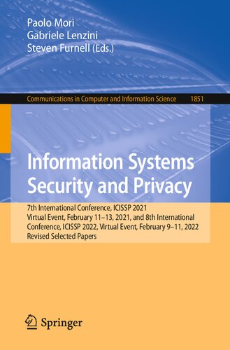 Information Systems Security and Privacy (Communications in Computer and Information Science) (PDF/EPUB Version)
