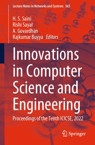 Innovations in Computer Science and Engineering: Proceedings of the Tenth ICICSE, 2022 (PDF/EPUB Version)
