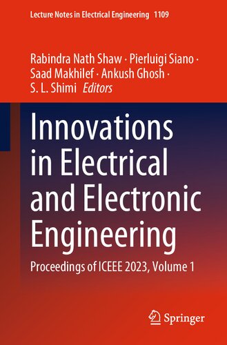 Innovations in Electrical and Electronic Engineering: Proceedings of ICEEE 2023, Volume 1 (PDF/EPUB Version)