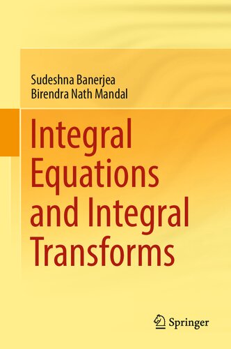 Integral Equations and Integral Transforms (PDF/EPUB Version)
