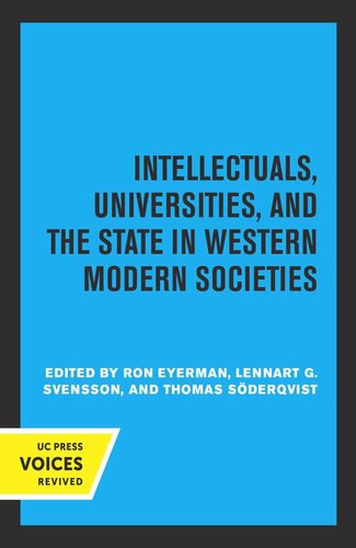 Intellectuals, Universities, and the State in Western Modern Societies (PDF/EPUB Version)
