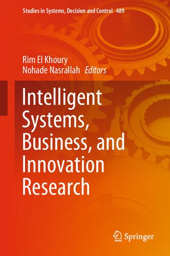 Intelligent Systems, Business, and Innovation Research (PDF/EPUB Version)