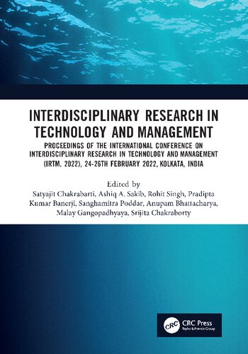 Interdisciplinary Research in Technology and Management: Proceedings of the International Conference on Interdisciplinary Research in Technology and Management (IRTM, 2021), 26-28 February,2021, Kolkata, India (PDF/EPUB Version)
