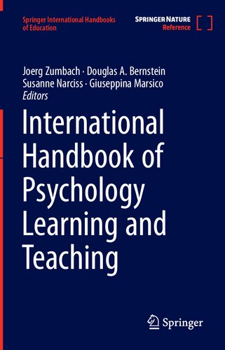 International Handbook of Psychology Learning and Teaching (PDF/EPUB Version)

