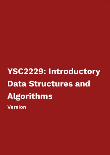 Introductory Data Structures and Algorithms (PDF/EPUB Version)