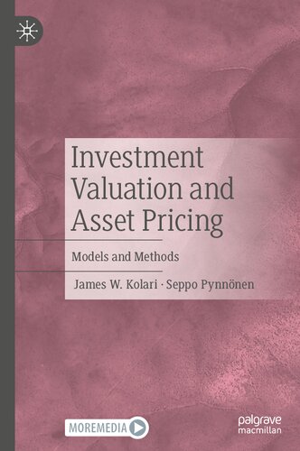 Investment Valuation and Asset Pricing: Models and Methods (PDF/EPUB Version)
