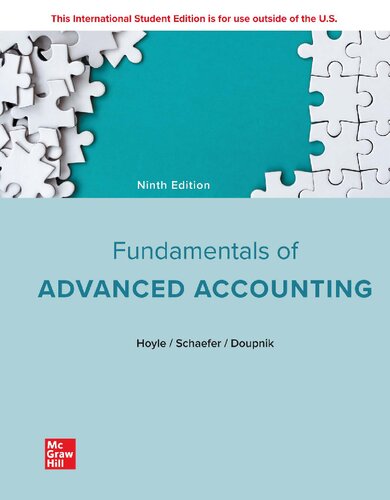 ISE Fundamentals of Advanced Accounting (PDF/EPUB Version)
