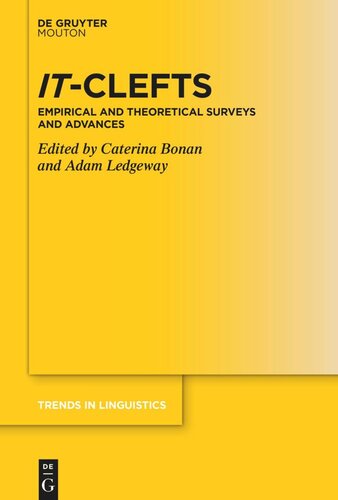 It-Clefts: Empirical and Theoretical Surveys and Advances (PDF/EPUB Version)
