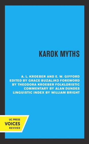 Karok Myths (PDF/EPUB Version)
