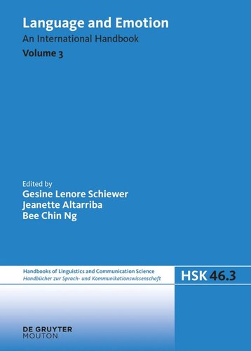 Language and Emotion: Volume 3 (PDF/EPUB Version)
