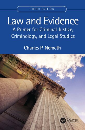 Law and Evidence: A Primer for Criminal Justice, Criminology, and Legal Studies (PDF/EPUB Version)

