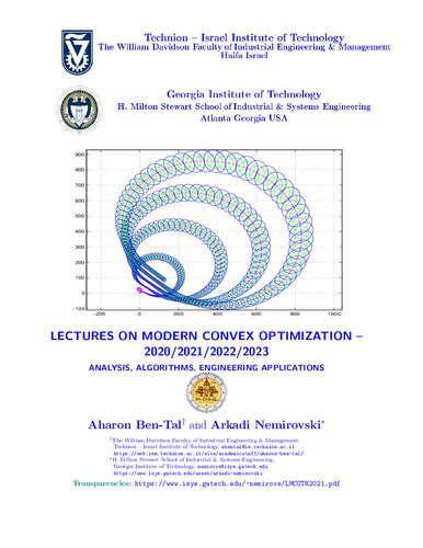 Lectures on modern convex optimization (PDF/EPUB Version)
