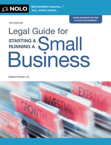 Legal Guide for Starting & Running a Small Business 18TH EDITION (PDF/EPUB Version)
