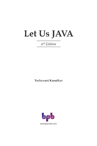 Let Us Java - 6th Edition (PDF/EPUB Version)
