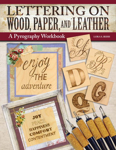 Lettering on Wood, Paper, and Leather: A Pyrography Workbook (PDF/EPUB Version)
