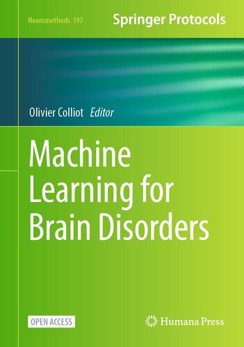 Machine Learning for Brain Disorders (Neuromethods, 197) (PDF/EPUB Version)

