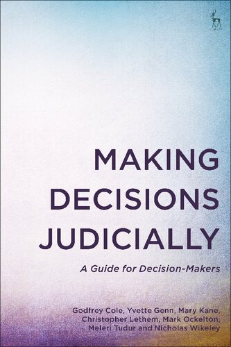 Making Decisions Judicially: A Guide for Decision-Makers (PDF/EPUB Version)

