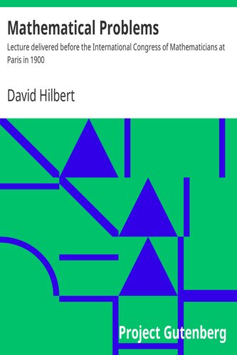 Mathematical Problems (PDF/EPUB Version)
