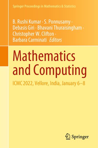 Mathematics and Computing: ICMC 2022, Vellore, India, January 6–8 (PDF/EPUB Version)
