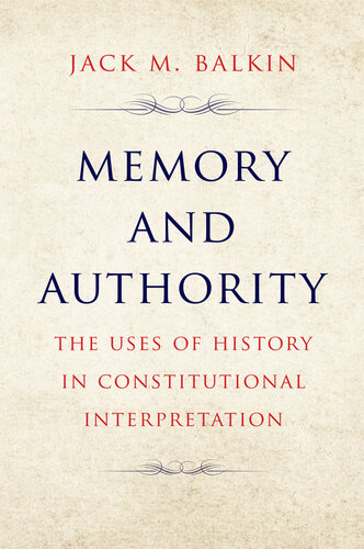 Memory and Authority (PDF/EPUB Version)
