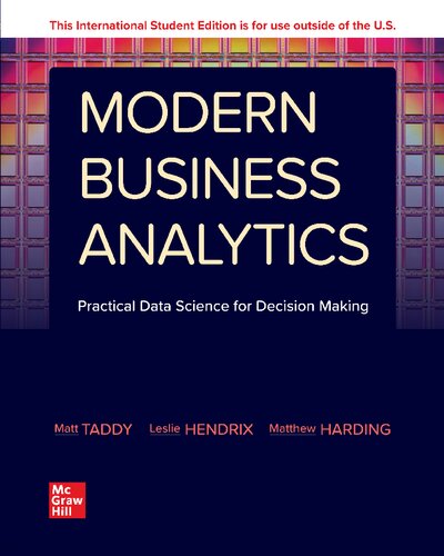 Modern Business Analytics: Practical Data Science for Decision-making (PDF/EPUB Version)
