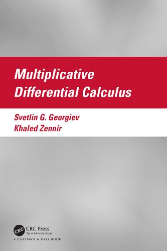 Multiplicative Differential Calculus (PDF/EPUB Version)
