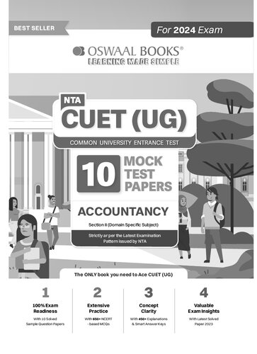 NTA CUET (UG) 10 Mock Test Sample Question Papers Accountancy (2024) (PDF/EPUB Version)
