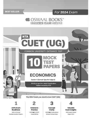 NTA CUET (UG) 10 Mock Test Sample Question Papers Economics (2024) (PDF/EPUB Version)
