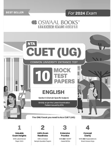 NTA CUET (UG) 10 Mock Test Sample Question Papers English (2024) (PDF/EPUB Version)
