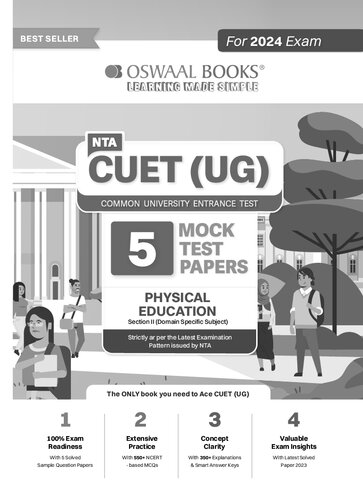NTA CUET (UG) 5 Mock Test Sample Question Papers Physical Education (2024) (PDF/EPUB Version)
