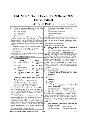 NTA UGC-NET English Dec 2021+June 2022, Dec 2022, and June 2023 Solved Papers (PDF/EPUB Version)
