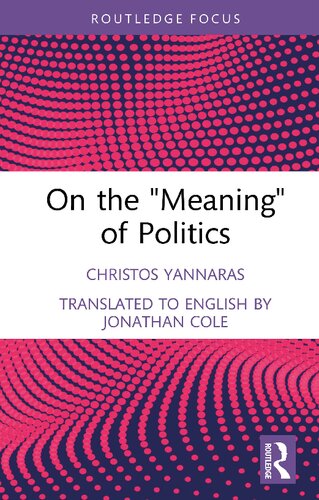 On the 'Meaning' of Politics (PDF/EPUB Version)
