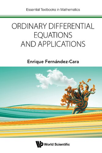 Ordinary Differential Equations and Applications (PDF/EPUB Version)