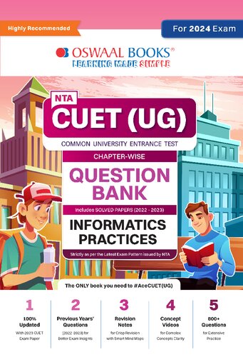 Oswaal NTA CUET (UG) Chapterwise Question Bank Informatics Practices (For 2024 Exam) (PDF/EPUB Version)
