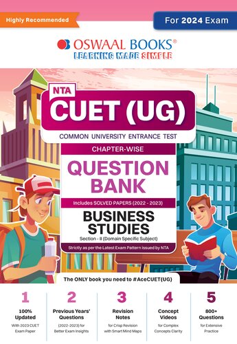 Oswaal NTA CUET (UG)| Question Bank Chapterwise & Topicwise Business Studies For 2024 Exam (PDF/EPUB Version)
