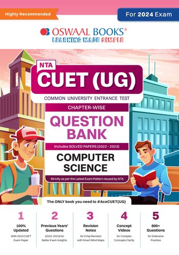 Oswaal NTA CUET (UG) Question Bank Chapterwise & Topicwise Computer Science For 2024 Exam (PDF/EPUB Version)
